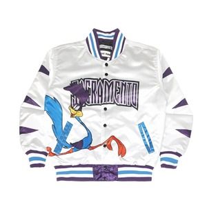 Roadrunner Sacramento Kings Men's Headgear Classics Embroidered Satin Jacket